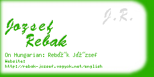 jozsef rebak business card